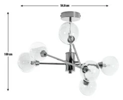 Habitat Glam 6 Light Glass Ceiling Light – Gold 2 Habitat Glam 6 Light Glass Ceiling Light – Gold -Habitat Furni Sales 7835340 R E001