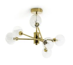 Habitat Glam 6 Light Glass Ceiling Light – Gold 3 Habitat Glam 6 Light Glass Ceiling Light – Gold -Habitat Furni Sales 7835340 R Z002A