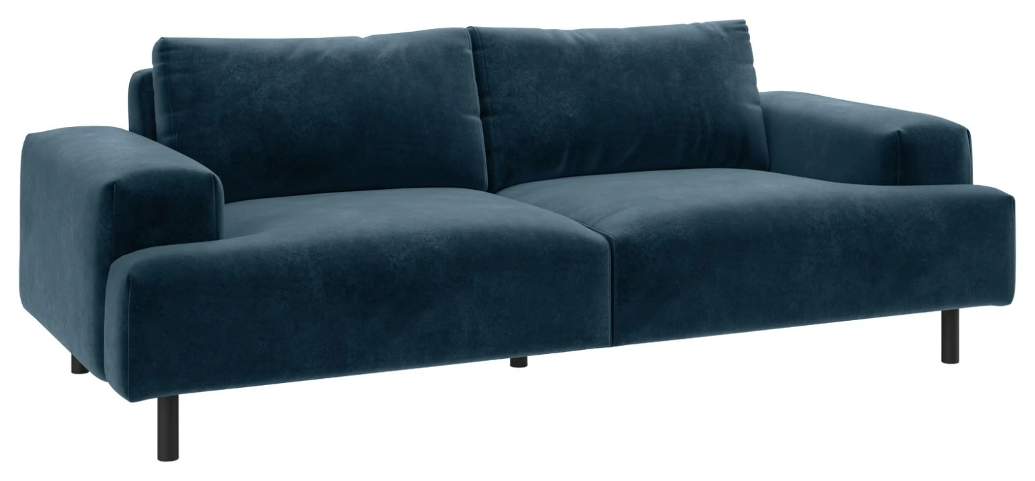 Habitat Julien Velvet 3 Seater Sofa - Navy Blue Habitat Julien Velvet 3 Seater Sofa - Navy Blue -Habitat Furni Sales 7836033 R Z002A