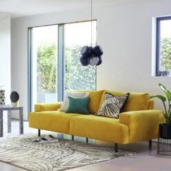 Habitat Julien Fabric 3 Seater Sofa - Dark Green -Habitat Furni Sales 7911408 R Z006A