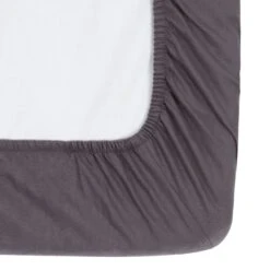 Habitat Brushed Cotton Charcoal Fitted Sheet - Toddler -Habitat Furni Sales 7914302 R Z002A