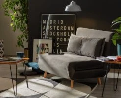 Habitat Roma Small Double Velvet Chair Bed - Charcoal -Habitat Furni Sales 7995541 R Z004A