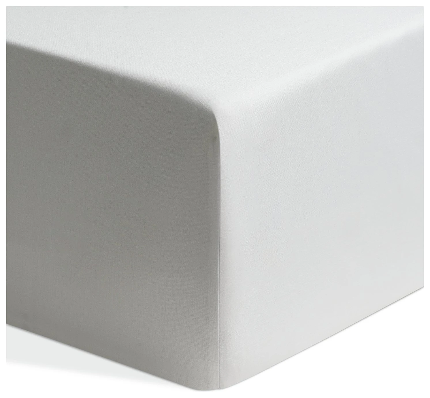 Habitat Egyptian Cotton 400TC White Fitted Sheet - Single Habitat Egyptian Cotton 400TC White Fitted Sheet - Single -Habitat Furni Sales 8068556 R Z001A