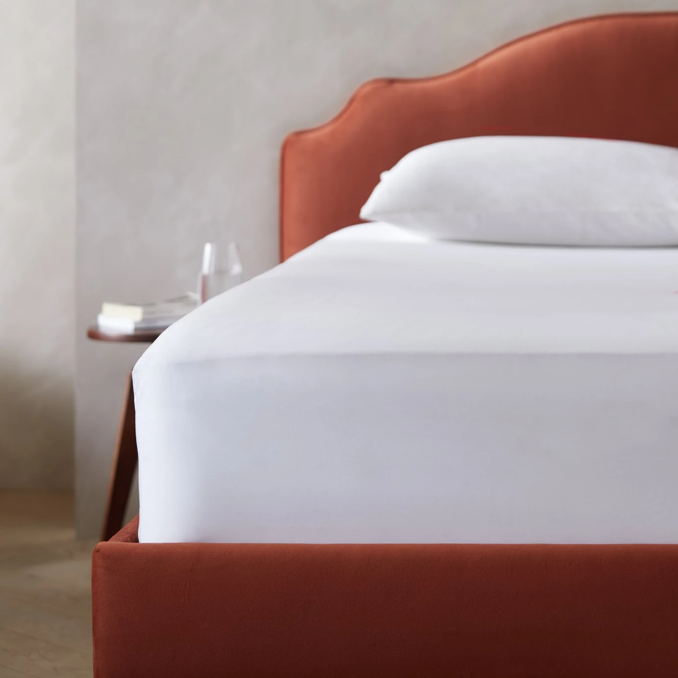 Habitat Egyptian Cotton 400TC White Fitted Sheet - Single Habitat Egyptian Cotton 400TC White Fitted Sheet - Single -Habitat Furni Sales 8068556 R Z001C