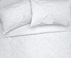 Habitat Hadley Pintuck White Bedding Set - Double -Habitat Furni Sales 8108612 R Z005A
