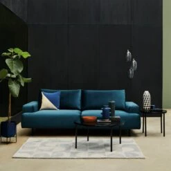 Habitat Julien Velvet Armchair - Navy -Habitat Furni Sales 8117335 R Z002C