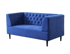 Habitat Blake Velvet 2 Seater Sofa - Navy Blue 4 Habitat Blake Velvet 2 Seater Sofa - Navy Blue -Habitat Furni Sales 8133467 R Z002A