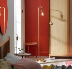 Habitat Rayner Floor Lamp - Brass -Habitat Furni Sales 8172648 R Z002C