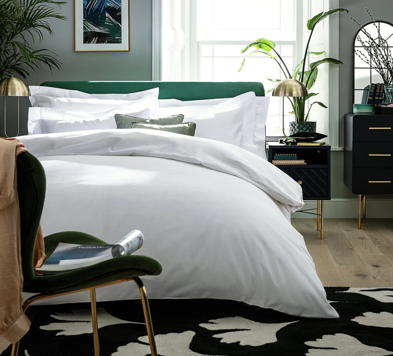 Habitat Egyptian Cotton 400TC White Bedding Set - Single Habitat Egyptian Cotton 400TC White Bedding Set - Single -Habitat Furni Sales 8200455 R Z001A