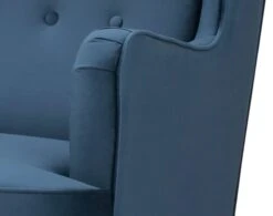 Habitat Callie Velvet Wingback Chair - Petrol Blue 3 Habitat Callie Velvet Wingback Chair - Petrol Blue -Habitat Furni Sales 8255912 R Z006A