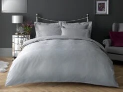 Habitat Egyptian Cotton 400TC Grey Bedding Set - Single -Habitat Furni Sales 8268806 R Z005A