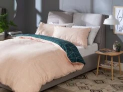 Habitat Geo Teal & Blush Reversible Bedding Set - Single 6 Habitat Geo Teal & Blush Reversible Bedding Set - Single -Habitat Furni Sales 8299947 R Z006A