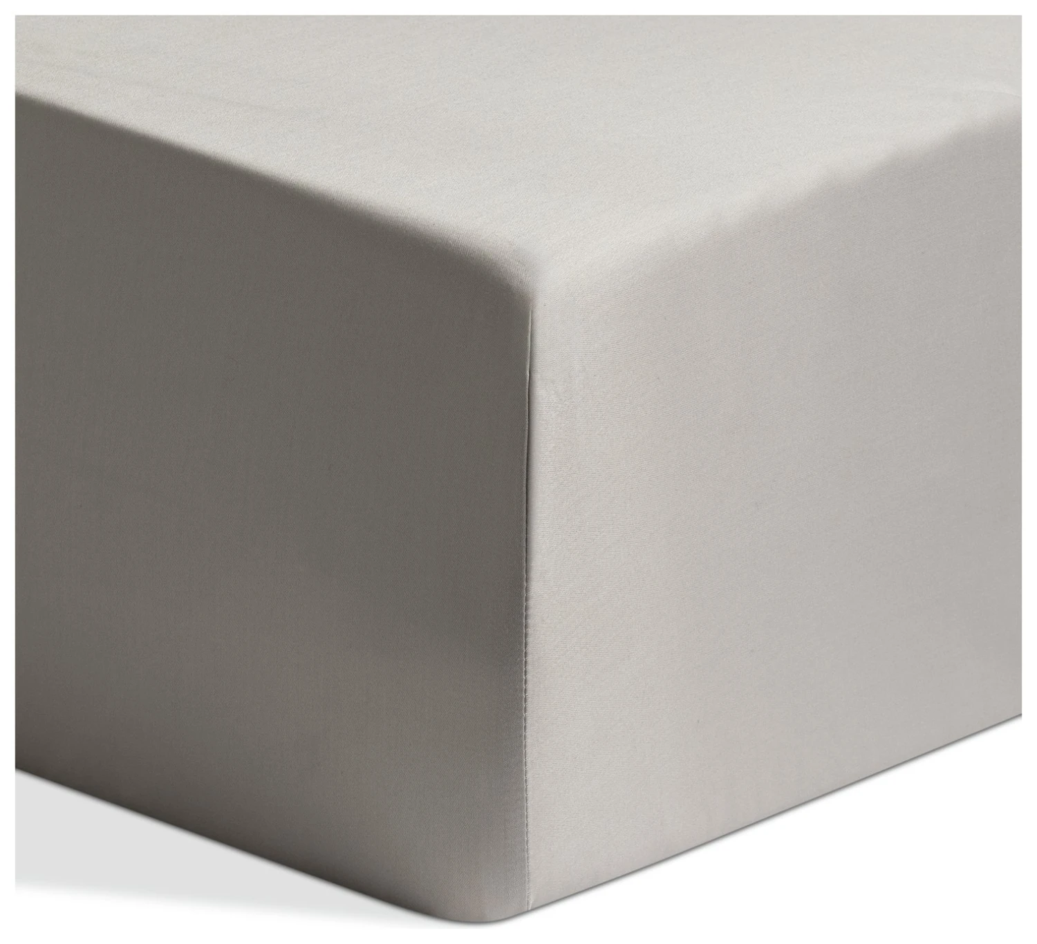 Habitat Egyptian Cotton 400TC Grey Fitted Sheet - Single Habitat Egyptian Cotton 400TC Grey Fitted Sheet - Single -Habitat Furni Sales 8366928 R Z001A