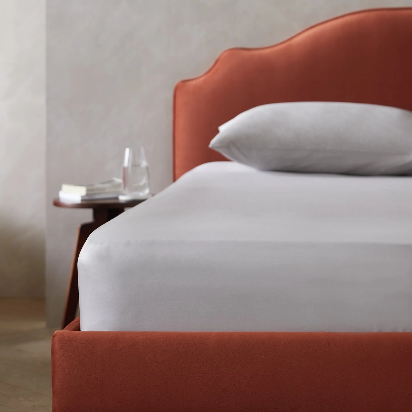 Habitat Egyptian Cotton 400TC Grey Fitted Sheet - Single Habitat Egyptian Cotton 400TC Grey Fitted Sheet - Single -Habitat Furni Sales 8366928 R Z001C