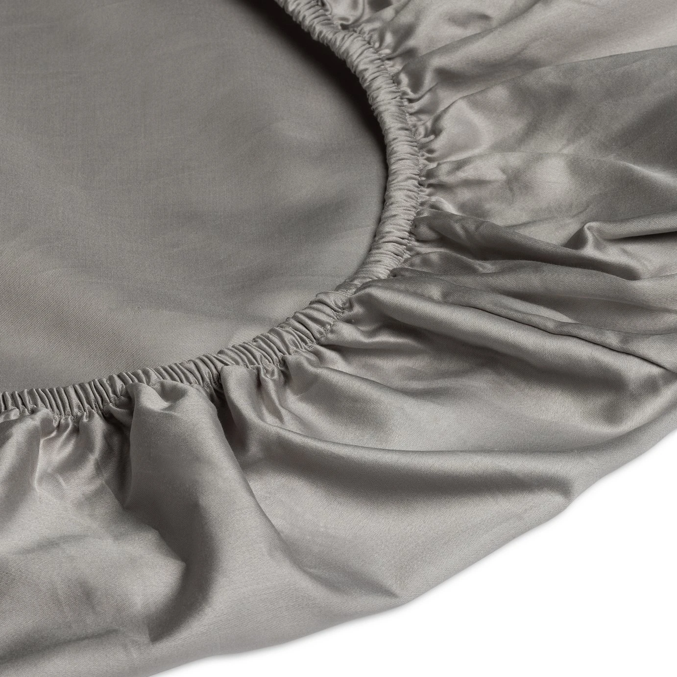 Habitat Egyptian Cotton 400TC Grey Fitted Sheet - Single Habitat Egyptian Cotton 400TC Grey Fitted Sheet - Single -Habitat Furni Sales 8366928 R Z002A