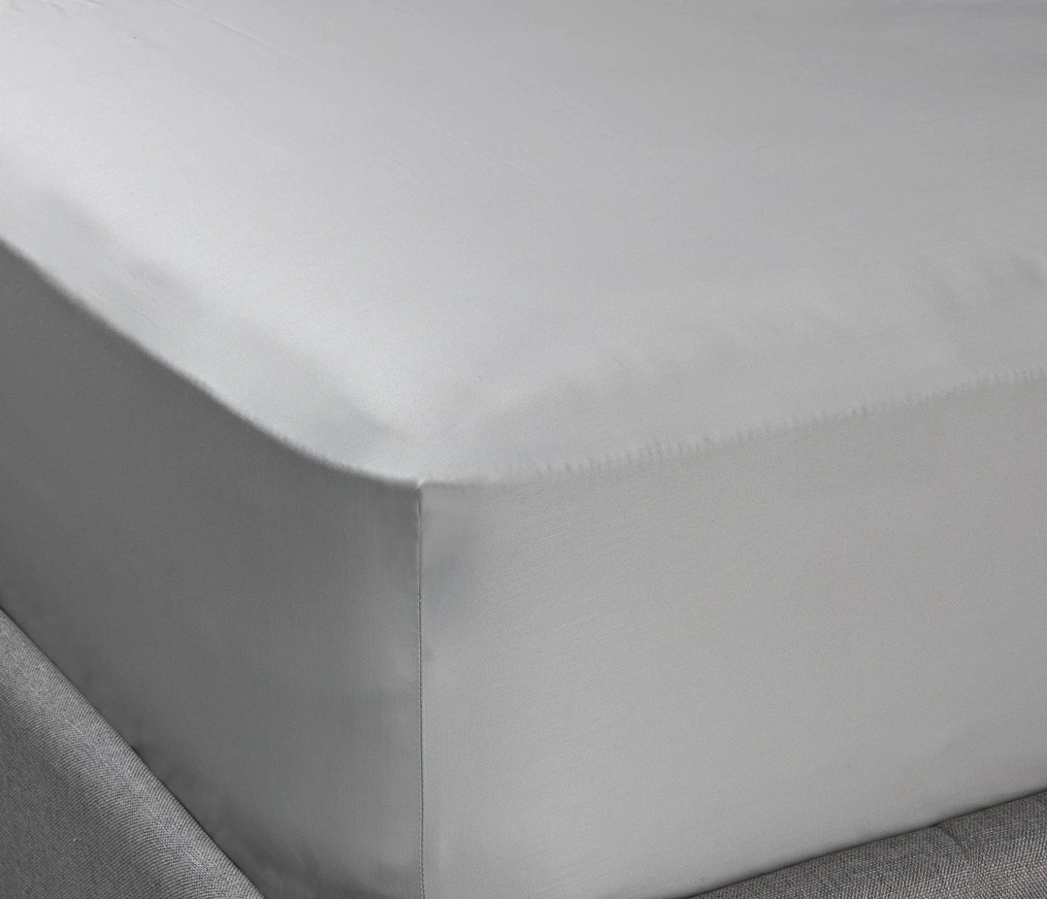 Habitat Egyptian Cotton 400TC Grey Fitted Sheet - Single Habitat Egyptian Cotton 400TC Grey Fitted Sheet - Single -Habitat Furni Sales 8366928 R Z009C