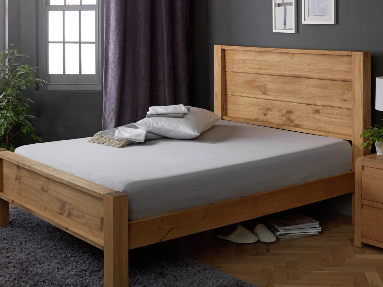 Habitat Egyptian Cotton 400TC Grey Fitted Sheet - Single Habitat Egyptian Cotton 400TC Grey Fitted Sheet - Single -Habitat Furni Sales 8366928 R Z020C