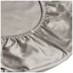 Habitat Egyptian Cotton 400TC Plain Grey Fitted Sheet-Single -Habitat Furni Sales 8377735 R Z002A