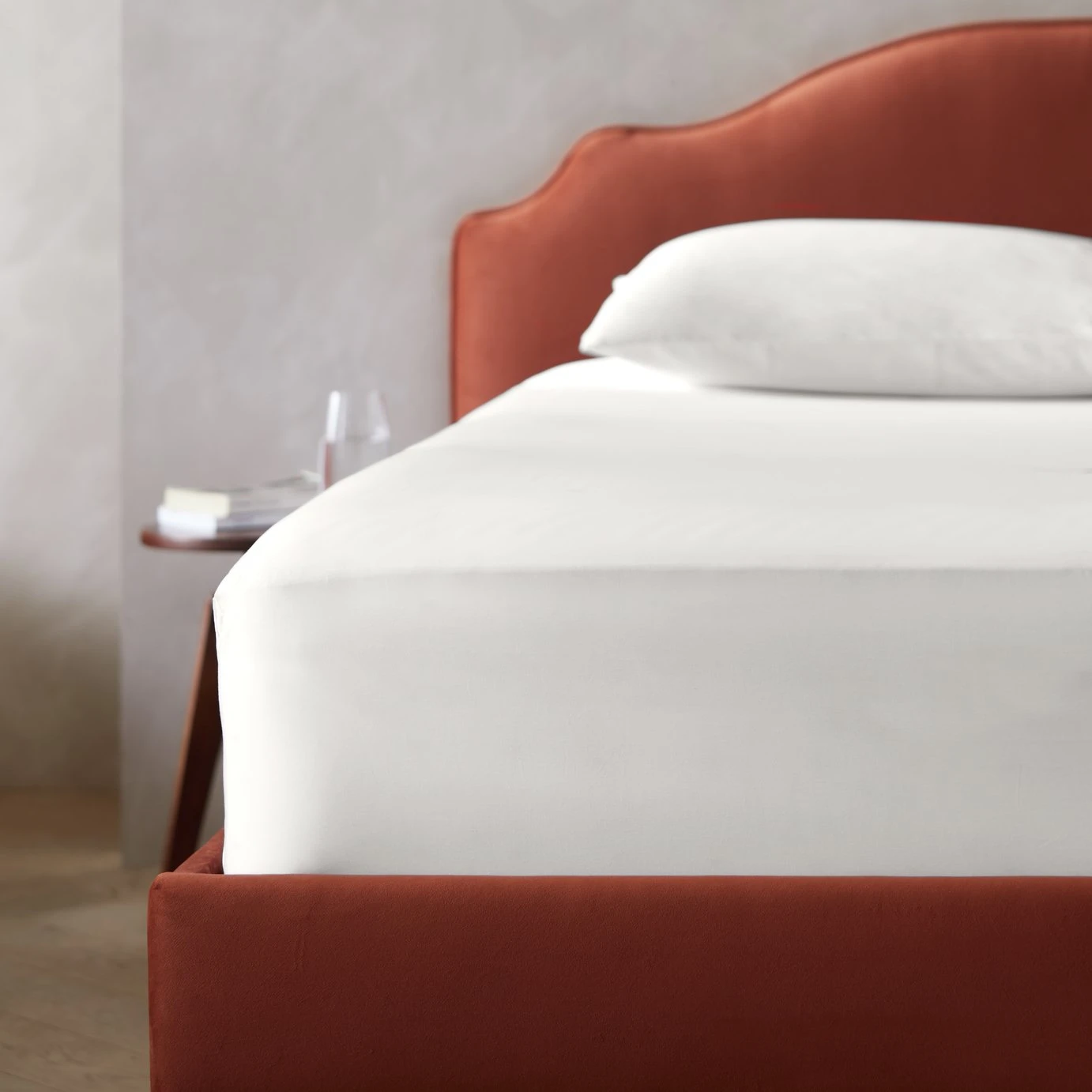 Habitat Egyptian Cotton 400TC Cream Fitted Sheet - Single Habitat Egyptian Cotton 400TC Cream Fitted Sheet - Single -Habitat Furni Sales 8457617 R Z001C