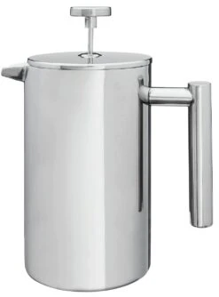 Habitat Double Walled 8 Cup Cafetiere - Silver