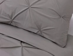 Habitat Hadley Pintuck Grey Bedding Set - Double -Habitat Furni Sales 8477611 R Z003A