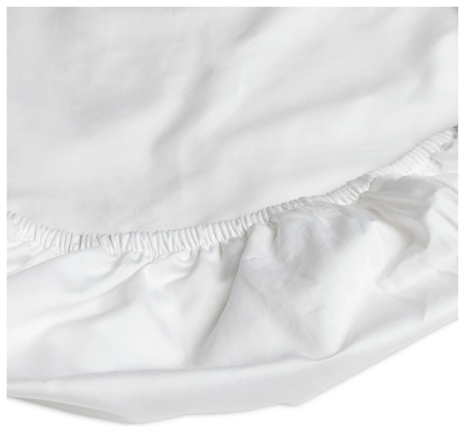 Habitat Egyptian Cotton 400TC White Fitted Sheet - Single Habitat Egyptian Cotton 400TC White Fitted Sheet - Single -Habitat Furni Sales 8479468 R Z002A