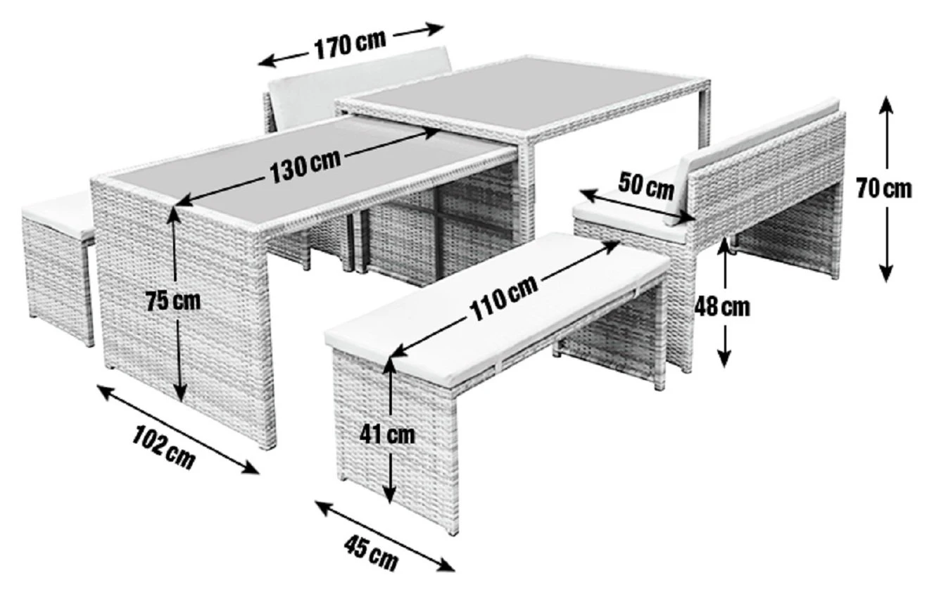 Habitat 2 Seater Space Saving Rattan Effect Patio Set - Grey Habitat 2 Seater Space Saving Rattan Effect Patio Set - Grey -Habitat Furni Sales 8563350 R E001