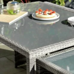 Habitat 2 Seater Space Saving Rattan Effect Patio Set - Grey 6 Habitat 2 Seater Space Saving Rattan Effect Patio Set - Grey -Habitat Furni Sales 8563350 R Z003C