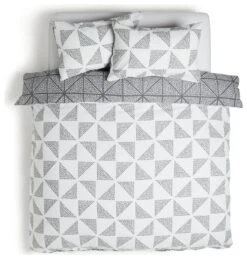 Habitat Stockholm Diamond Dash Grey Bedding Set - Single -Habitat Furni Sales 8671022 R Z004A
