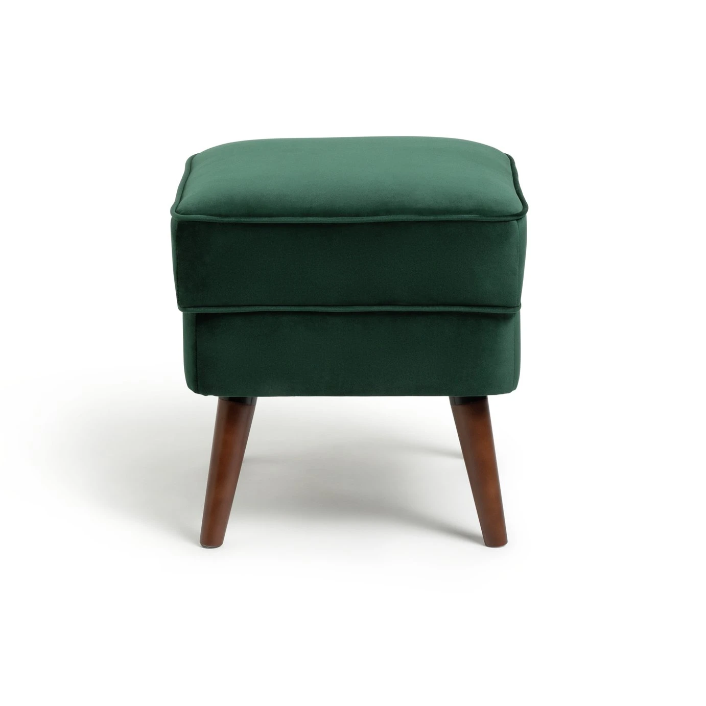 Habitat Callie Velvet Footstool - Forest Green Habitat Callie Velvet Footstool - Forest Green -Habitat Furni Sales 8771441 R Z001A
