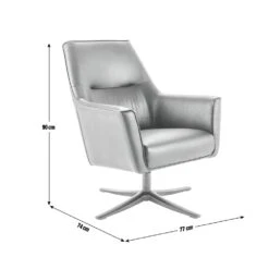 Habitat Rhett Faux Leather Swivel Chair - Black -Habitat Furni Sales 8774651 R Z020A