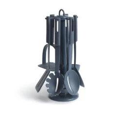 Habitat 6 Piece Utensil Set With Holder - Blue -Habitat Furni Sales 8805513 R Z004A