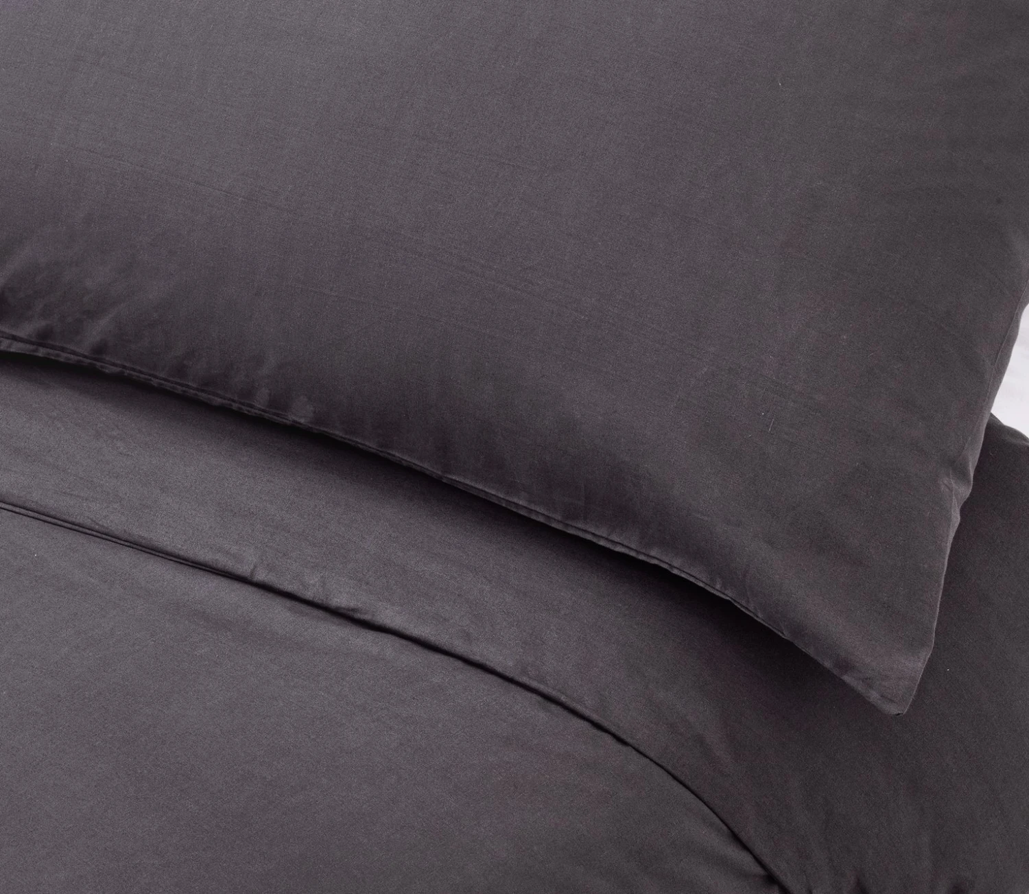 Habitat Cotton Rich Plain Charcoal Bedding Set - Single Habitat Cotton Rich Plain Charcoal Bedding Set - Single -Habitat Furni Sales 8834182 R Z003A