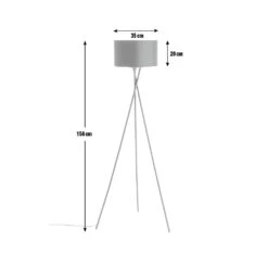 Habitat Matt Tripod Floor Lamp - Black 8 Habitat Matt Tripod Floor Lamp - Black -Habitat Furni Sales 8838298 R Z001E