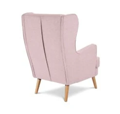 Habitat Callie Fabric Wingback Chair - Blush Pink -Habitat Furni Sales 8839895 R Z003A
