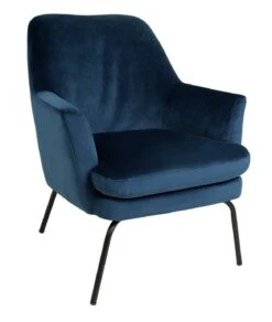 Habitat Celine Velvet Accent Chair - Blue -Habitat Furni Sales 8874702 R Z008A