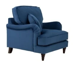 Habitat Matilda Velvet Armchair - Blue 3 Habitat Matilda Velvet Armchair - Blue -Habitat Furni Sales 8878595 R Z004A