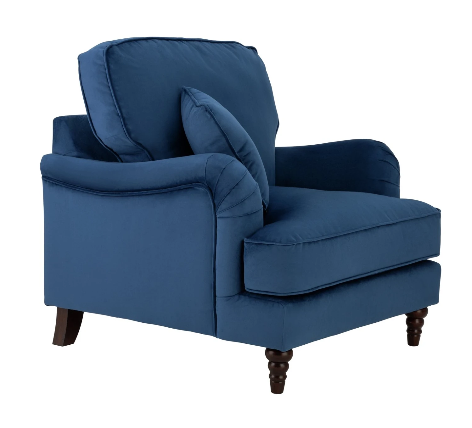 Habitat Matilda Velvet Armchair - Blue Habitat Matilda Velvet Armchair - Blue -Habitat Furni Sales 8878595 R Z004A