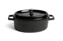 Habitat 3.6 Litre Cast Aluminium Casserole Dish - Black