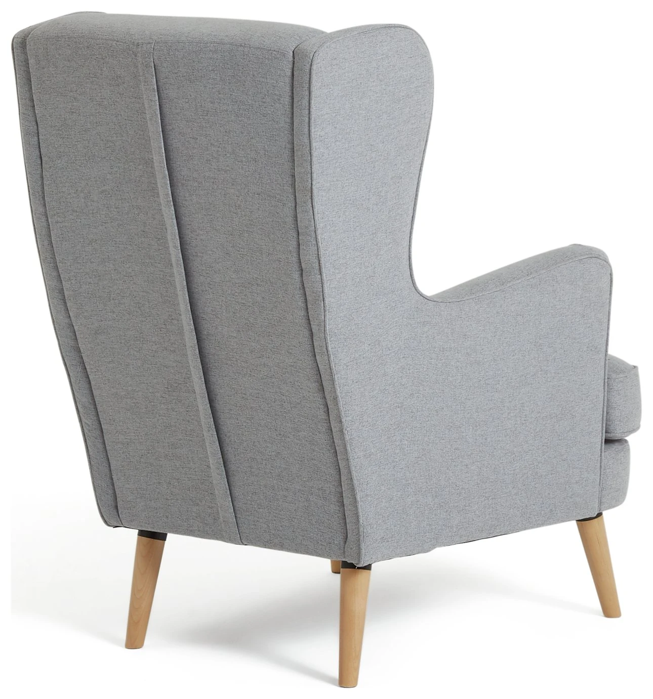 Habitat Callie Fabric Wingback Chair- Light Grey Habitat Callie Fabric Wingback Chair- Light Grey -Habitat Furni Sales 8884950 R Z003A