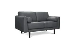 Habitat Jackson Leather 2 Seater Sofa - Grey -Habitat Furni Sales 8893336 R Z002A