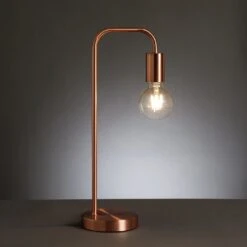 Habitat Rayner Steel LED Desk Lamp - Rose Gold -Habitat Furni Sales 8899031 R Z002A