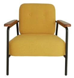 Habitat Cooper Fabric Armchair - Yellow