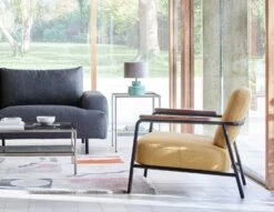 Habitat Cooper Fabric Armchair - Yellow 8 Habitat Cooper Fabric Armchair - Yellow -Habitat Furni Sales 8899244 R Z002C