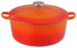 Habitat 5.3 Litre Cast Iron Casserole Dish - Orange -Habitat Furni Sales 8906175 R Z002A