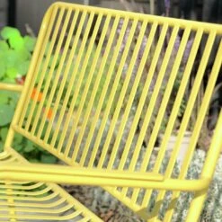 Habitat Indu 2 Seater Metal Bench - Yellow -Habitat Furni Sales 8906474 R Z003C