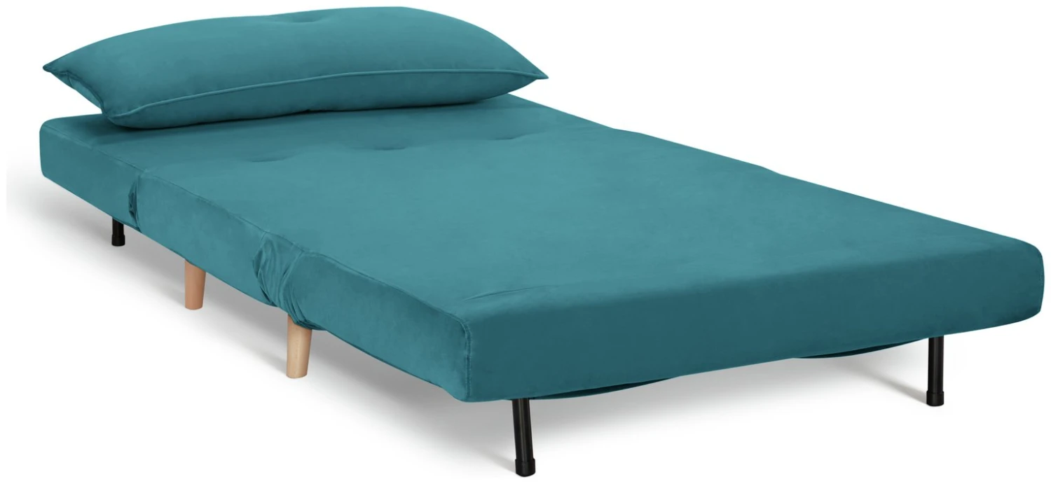 Habitat Roma Small Double Velvet Chairbed - Teal Habitat Roma Small Double Velvet Chairbed - Teal -Habitat Furni Sales 8921758 R Z002A