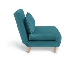 Habitat Roma Small Double Velvet Chairbed - Teal 5 Habitat Roma Small Double Velvet Chairbed - Teal -Habitat Furni Sales 8921758 R Z004A