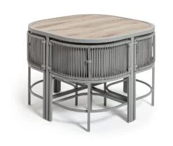 Habitat Nordic 4 Seater Rattan Patio Set - Grey