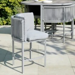 Habitat Nordic 4 Seater Rattan Patio Set - Grey -Habitat Furni Sales 8925620 R Z004C